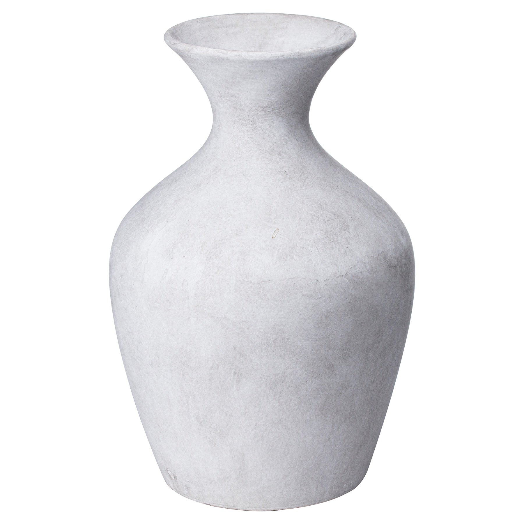 Elegant Darcy Ellipse Stone Vase for Faux Flowers - Darlington's Décor
