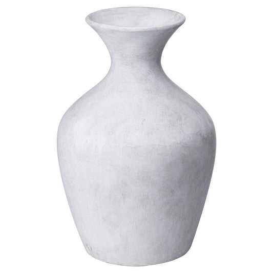 Elegant Darcy Ellipse Stone Vase for Faux Flowers - Darlington's Décor