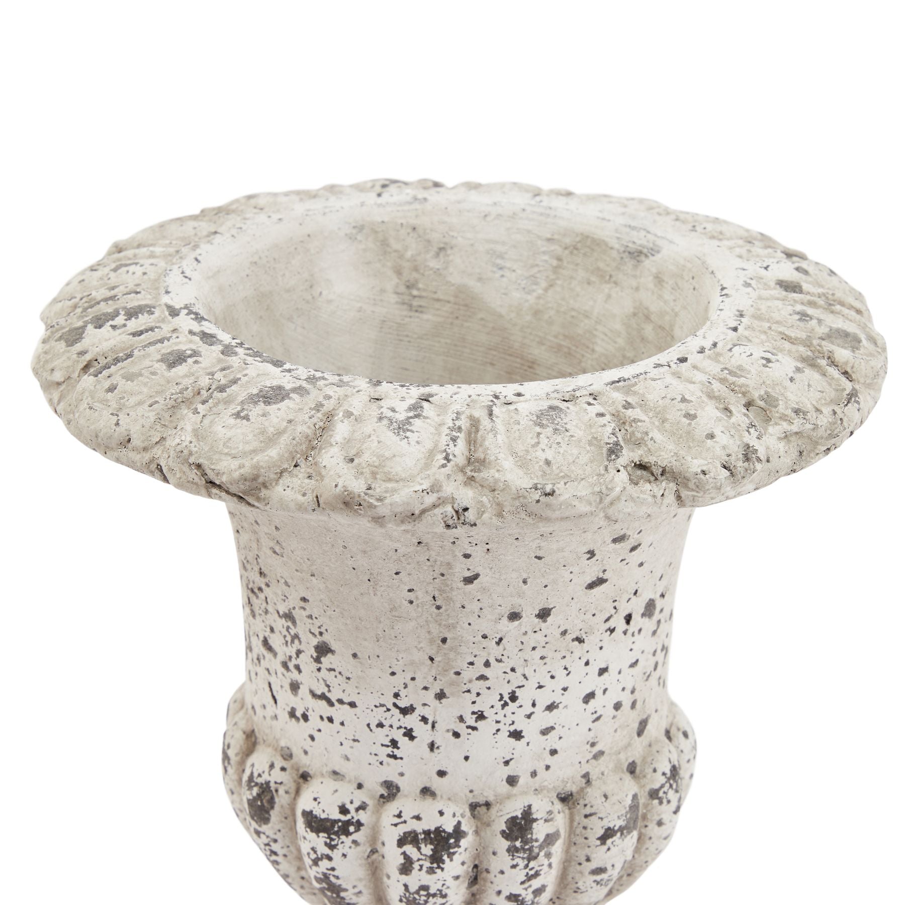 Elegant Fluted Stone Ceramic Urn for Timeless Style - Darlington's Décor