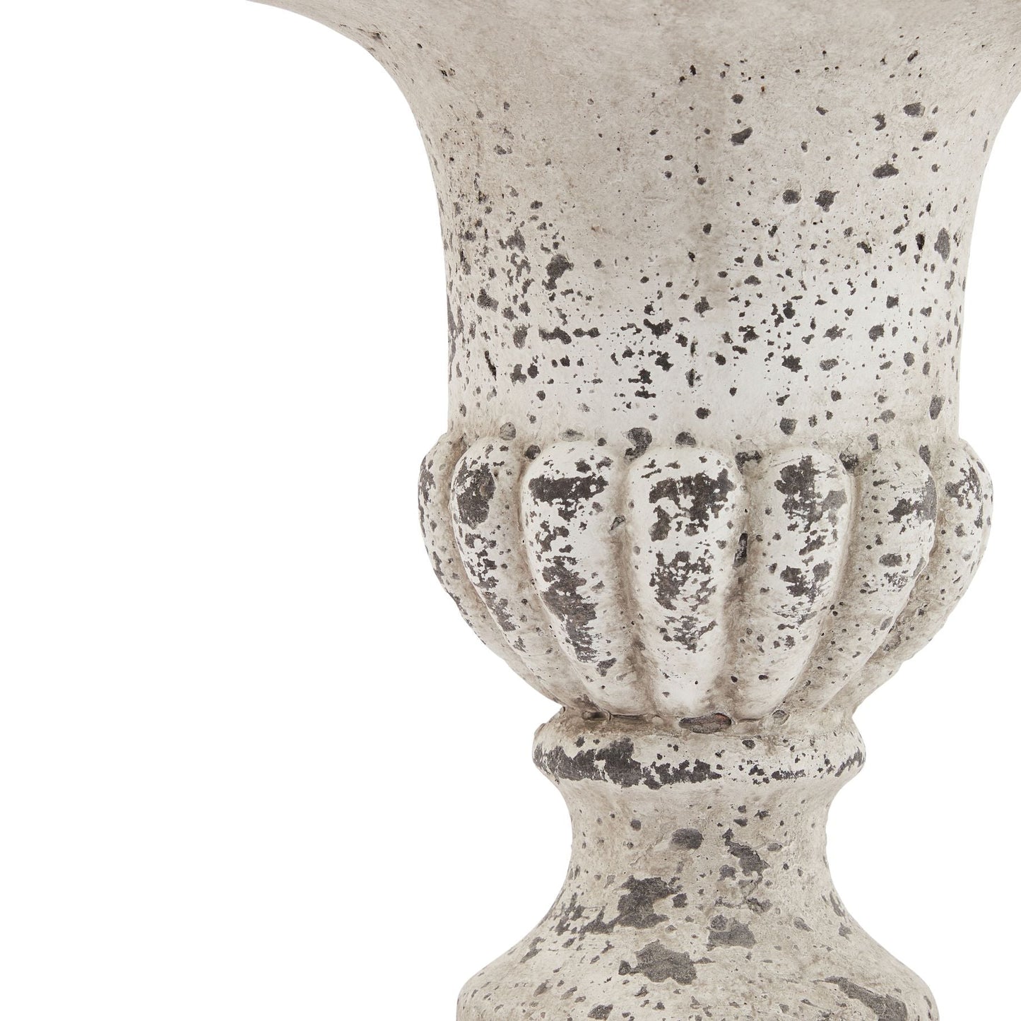 Elegant Fluted Stone Ceramic Urn for Timeless Style - Darlington's Décor