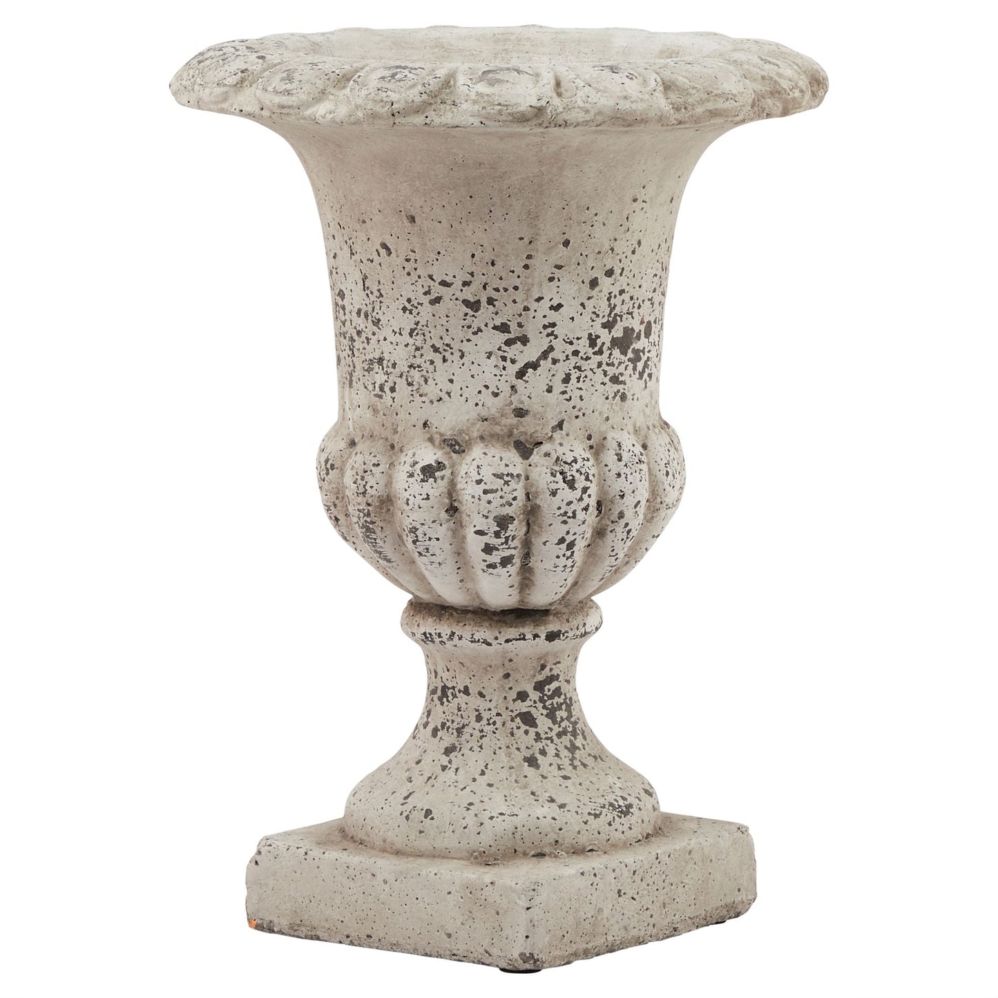 Elegant Fluted Stone Ceramic Urn for Timeless Style - Darlington's Décor
