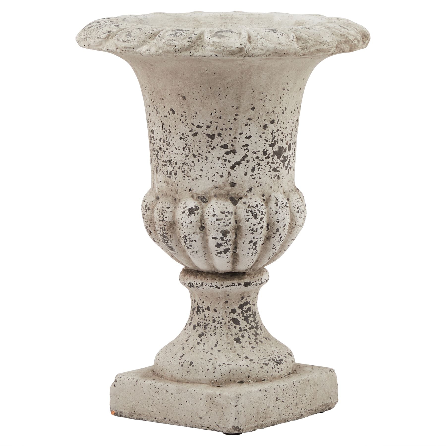 Elegant Fluted Stone Ceramic Urn for Timeless Style - Darlington's Décor