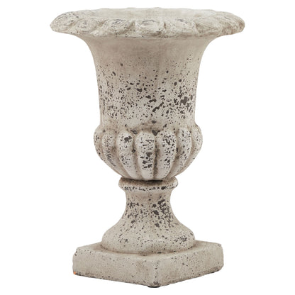 Elegant Fluted Stone Ceramic Urn for Timeless Style - Darlington's Décor