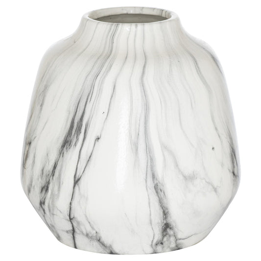 Elegant Marble Olpe Vase with Unique Finish - Darlington's Décor