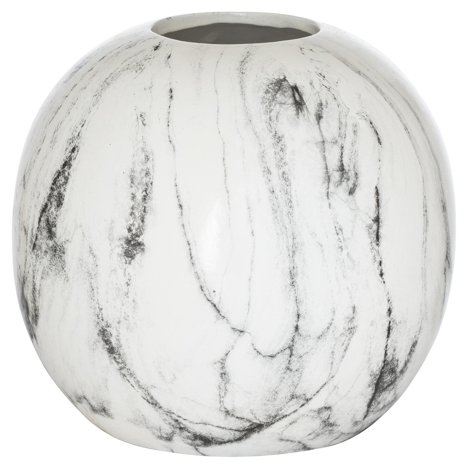 Elegant Marble Pudding Vase with Unique Finish - Darlington's Décor