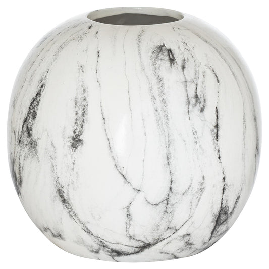Elegant Marble Pudding Vase with Unique Finish - Darlington's Décor