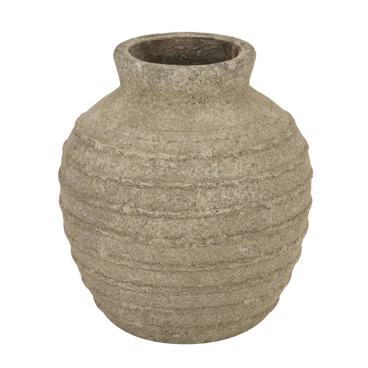 Elegant Medium Tuscan Grey Vase for Modern Decor - Darlington's Décor