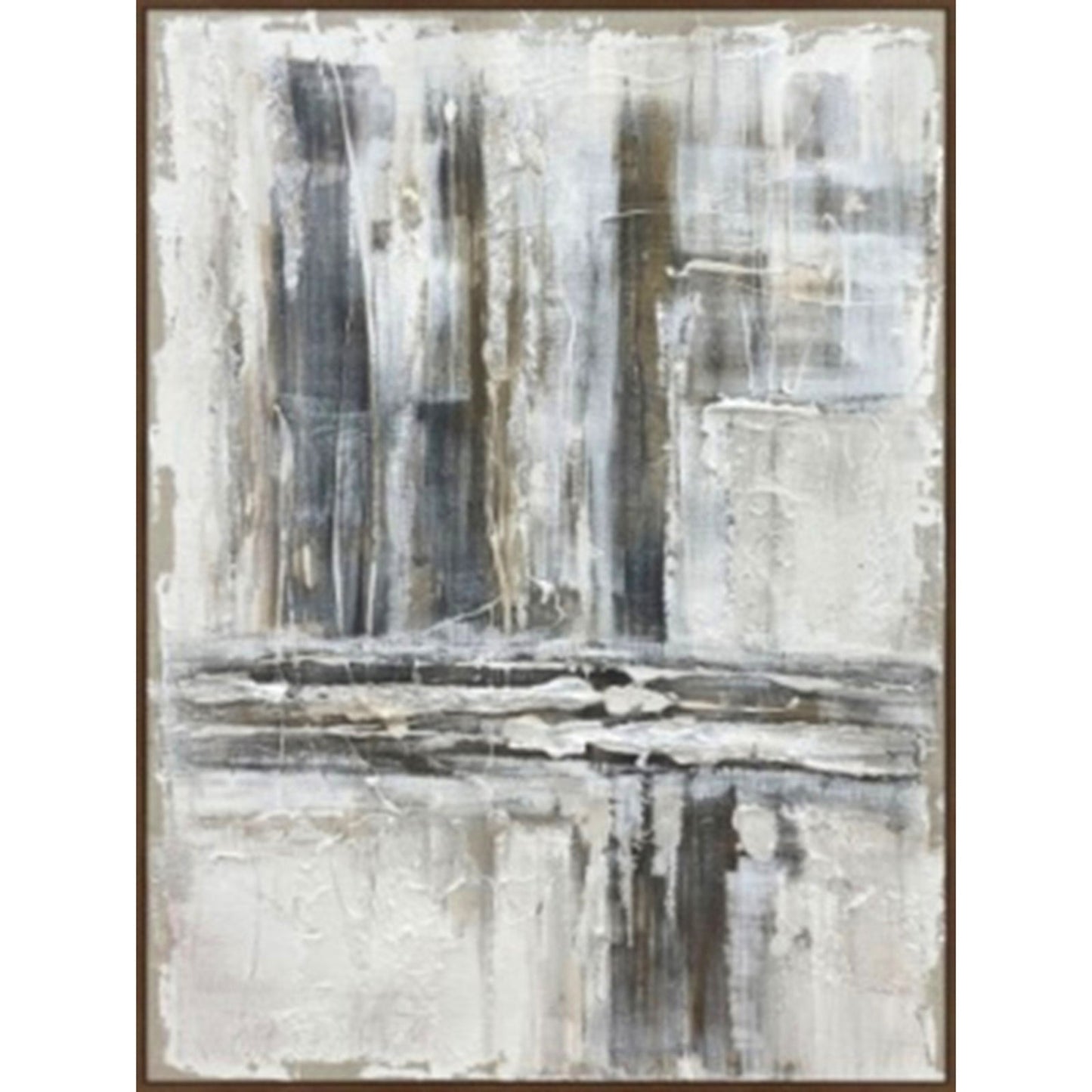 Elegant Outlook Hand Painted Canvas In Frame Artwork - Darlington's Décor
