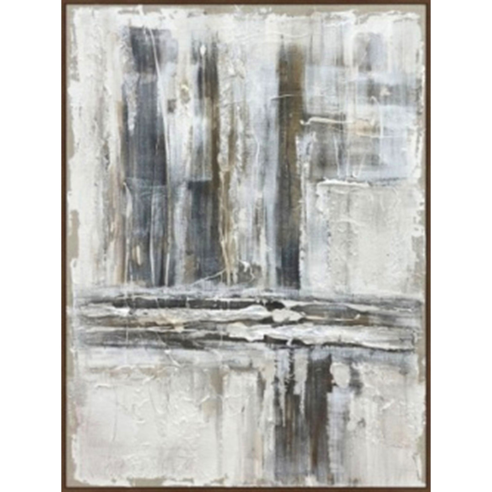 Elegant Outlook Hand Painted Canvas In Frame Artwork - Darlington's Décor
