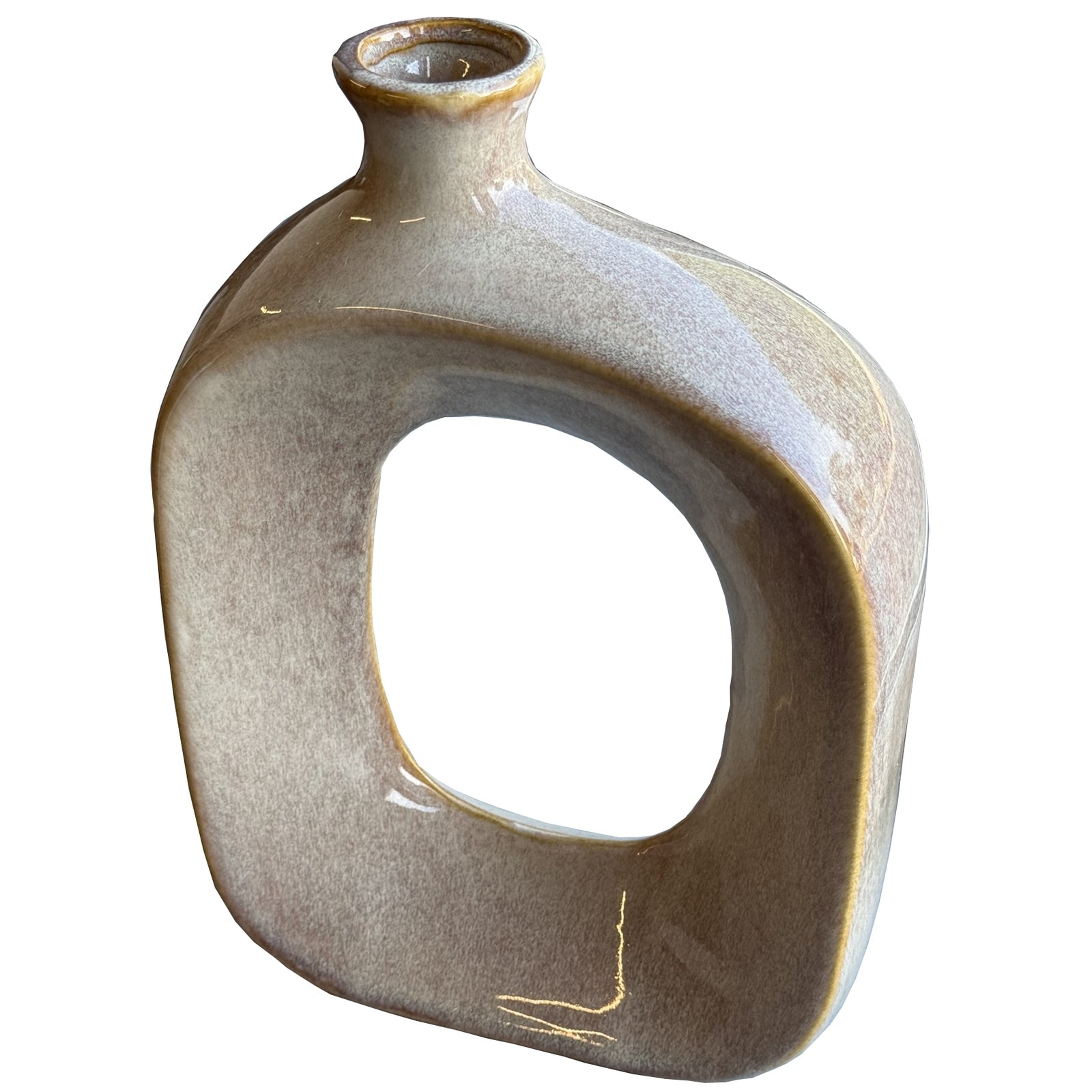 Elegant Sabbia Collection Small Hollow Vase for Modern Decor - Darlington's Décor