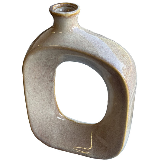Elegant Sabbia Collection Small Hollow Vase for Modern Decor - Darlington's Décor