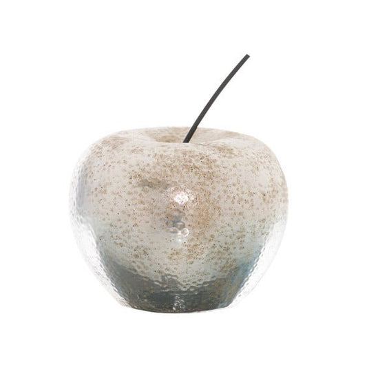 Elegant Silver Apple Ornament for Stylish Home Décor - Darlington's Décor