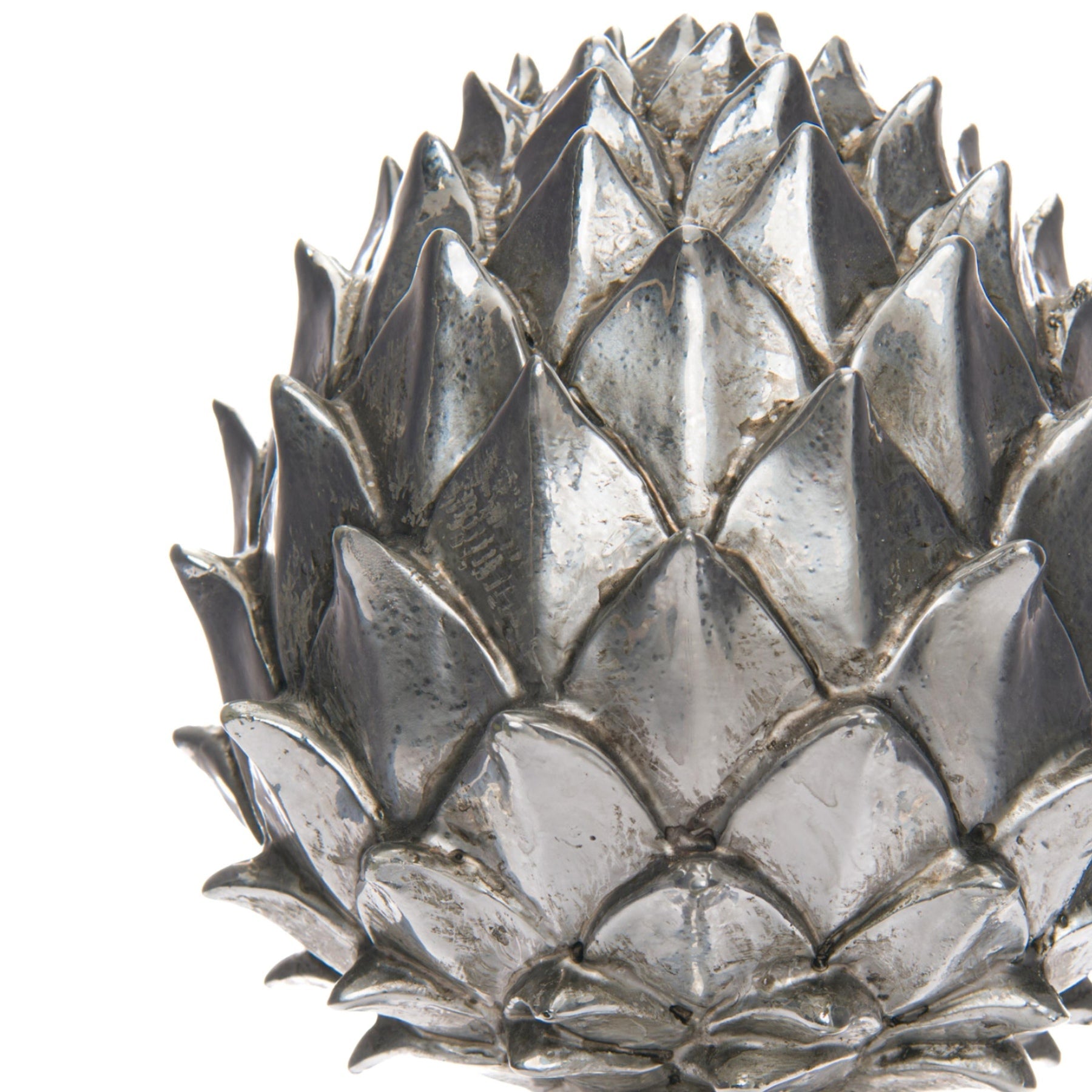 Elegant Silver Pinecone Finial for Enchanting Decor - Darlington's Décor