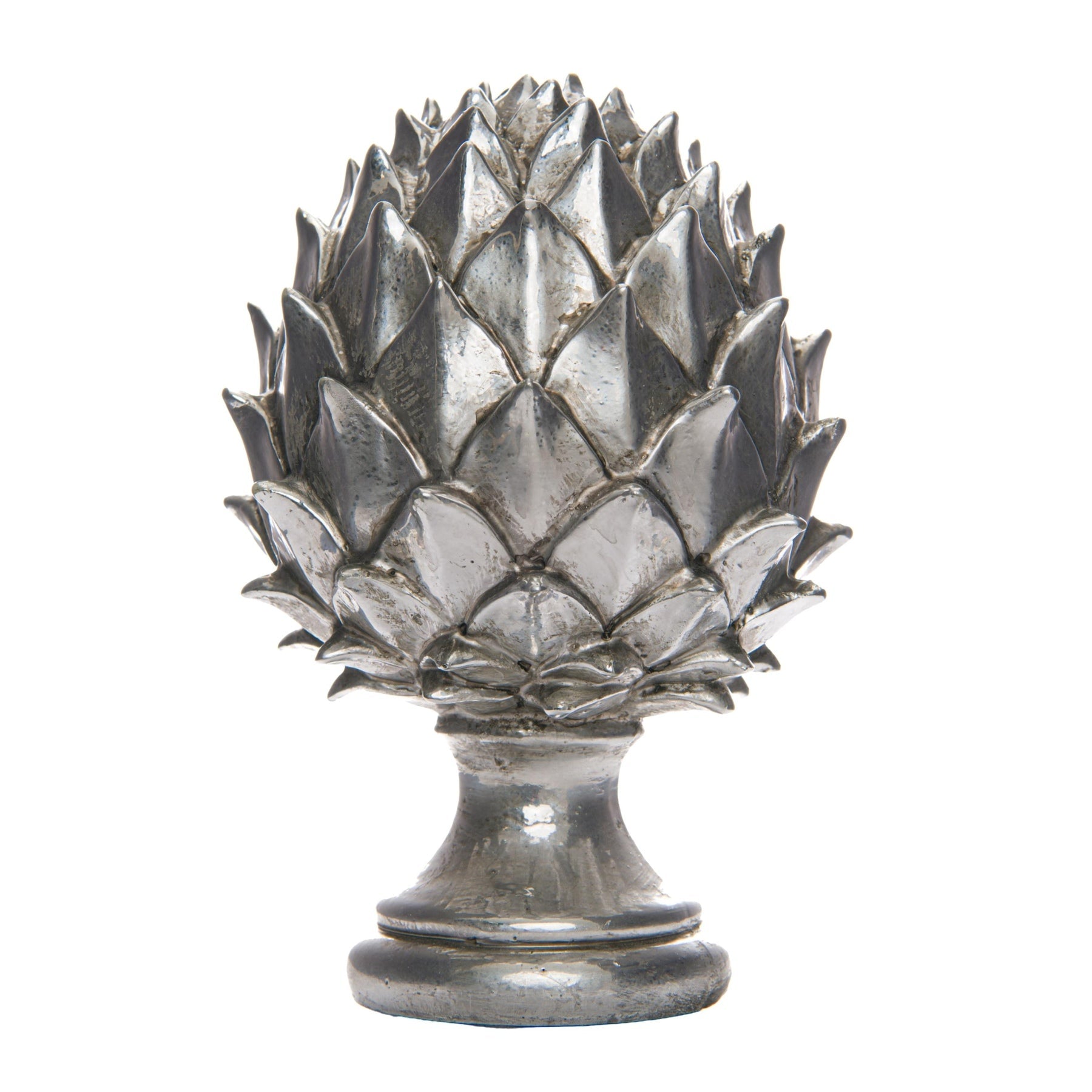 Elegant Silver Pinecone Finial for Enchanting Decor - Darlington's Décor