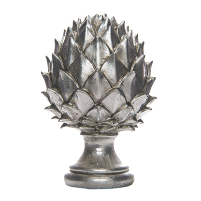 Elegant Silver Pinecone Finial for Enchanting Decor - Darlington's Décor