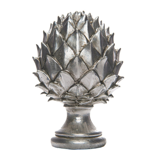 Elegant Silver Pinecone Finial for Enchanting Decor - Darlington's Décor