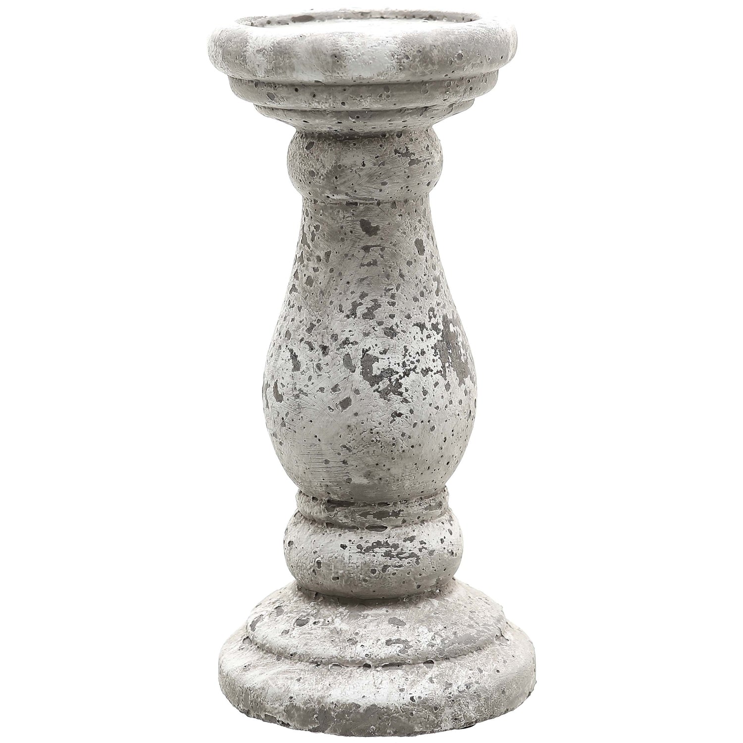 Elegant Small Stone Ceramic Candle Holder for Modern Decor - Darlington's Décor