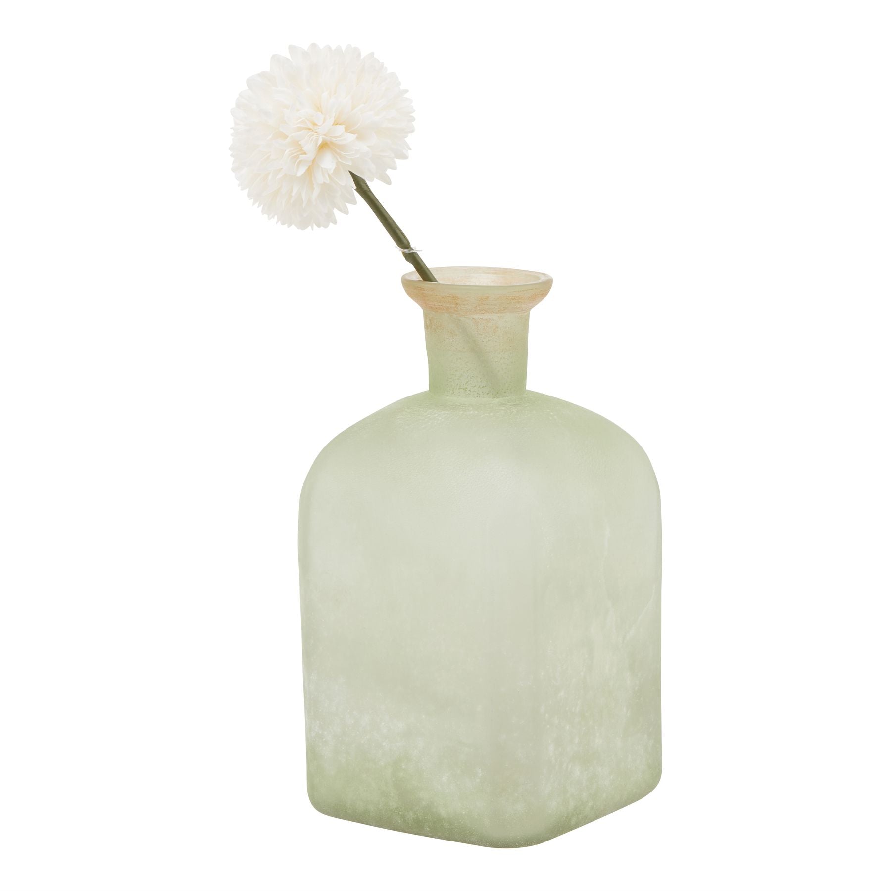 Elegant Smoked Sage and Aged Brass Large Candle Holder Vase - Darlington's Décor