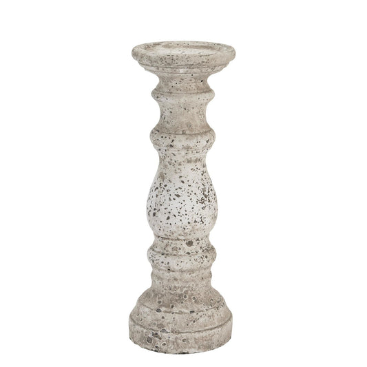 Elegant Stone Ceramic Column Candle Holder for Décor - Darlington's Décor