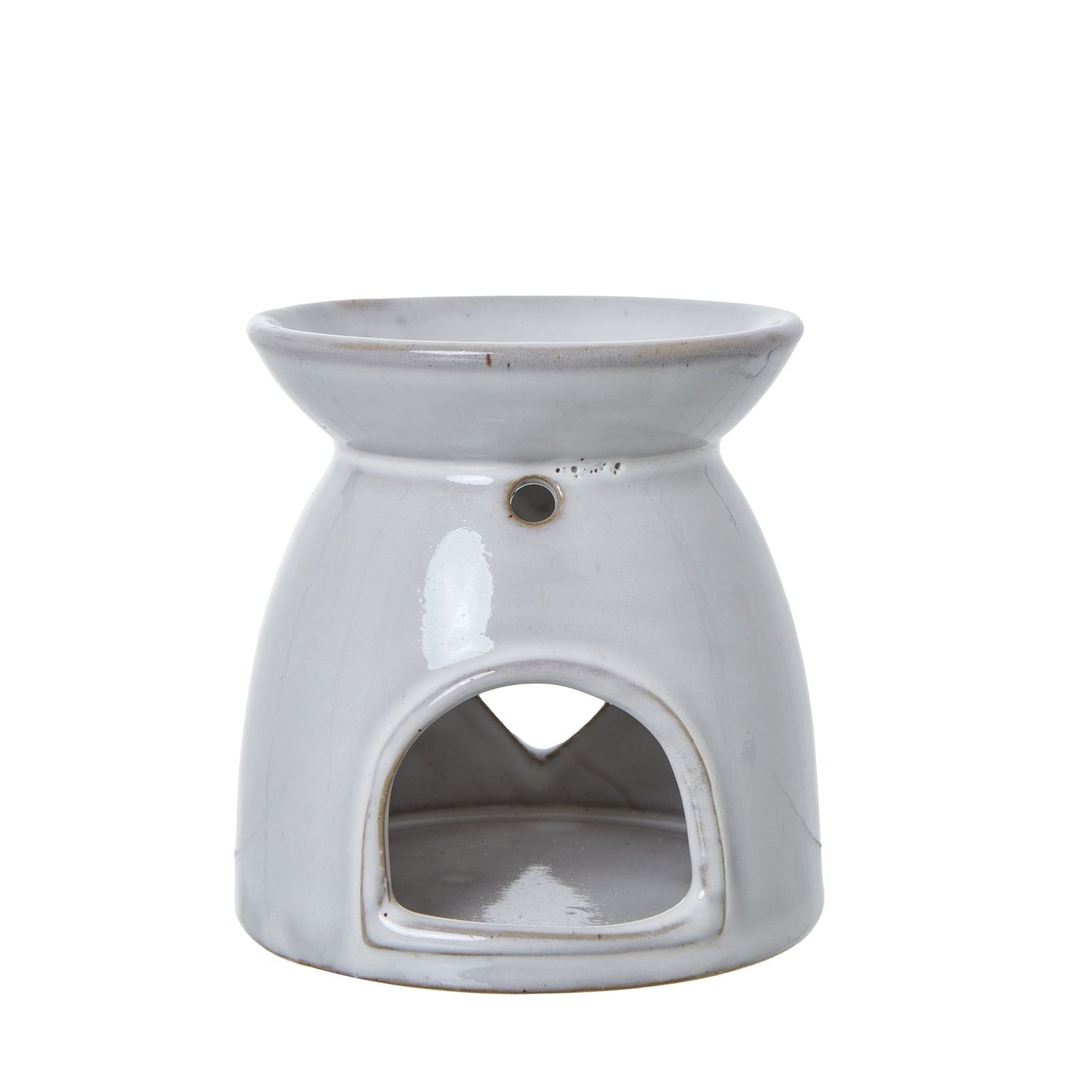 Elegant White Ceramic Heart Cut - Out Wax Melt Tealight Holder - Darlington's Décor