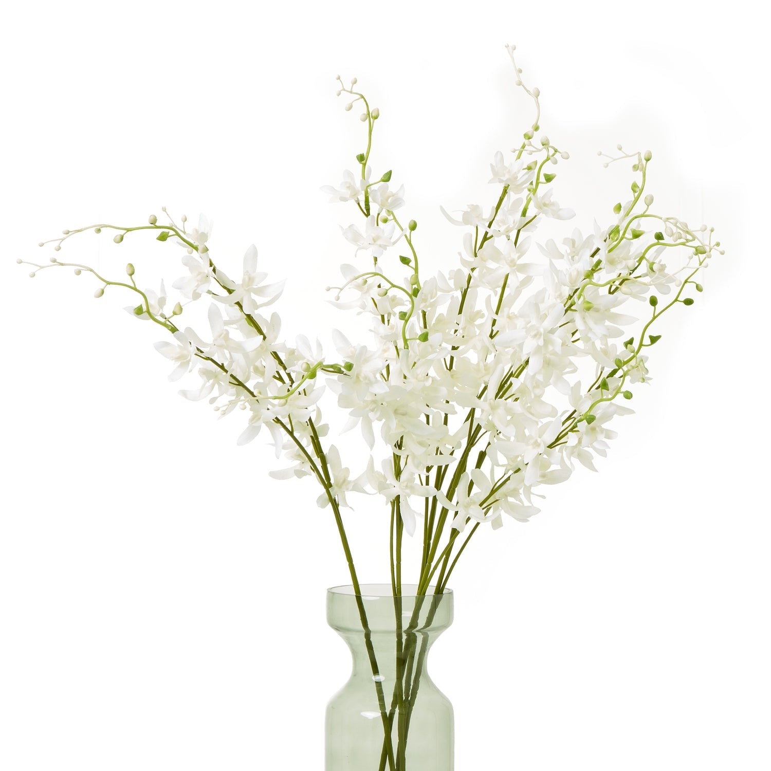 Elegant White Cymbidium Spray for Timeless Decor - Darlington's Décor