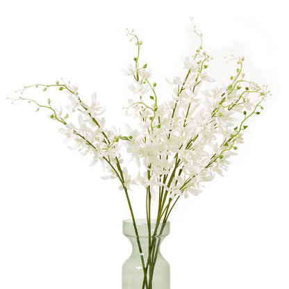 Elegant White Cymbidium Spray for Timeless Decor - Darlington's Décor