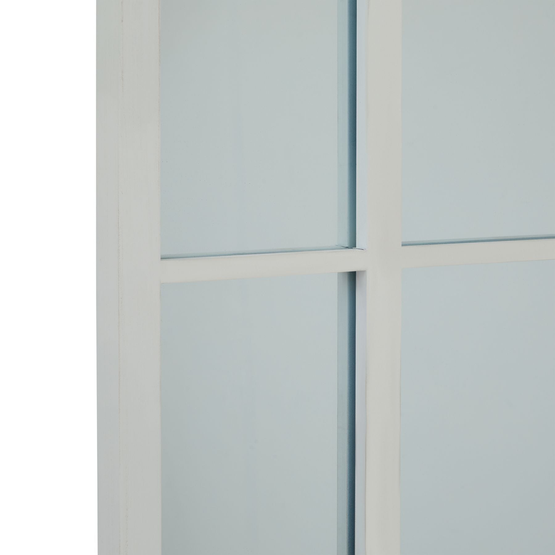 Elegant White Large Arched Window Mirror for Any Space - Darlington's Décor