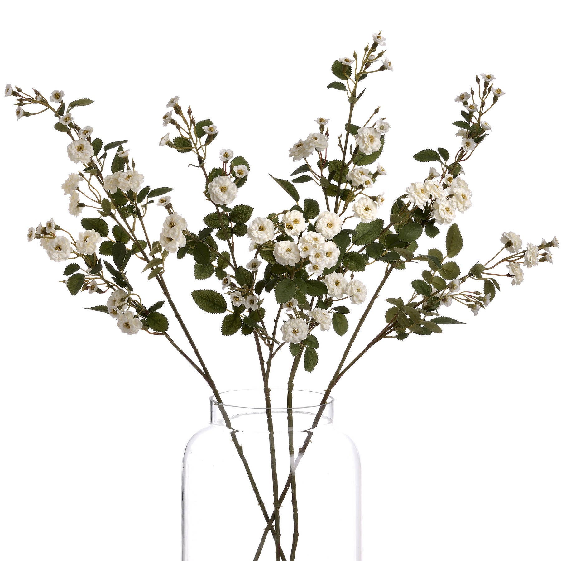 Elegant White Wild Meadow Rose for Timeless Decor - Darlington's Décor