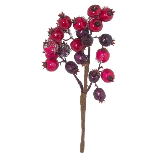 Fat Red Berry Pick for Festive Holiday Arrangements - Darlington's Décor