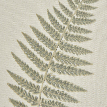 Fern Art On Texture - Torn Paper With Beaded Frame Elegance - Darlington's Décor