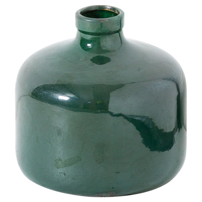 Garda Emerald Glazed Eve Vase for Elegant Interiors - Darlington's Décor