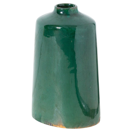 Garda Emerald Glazed Liv Vase for Elegant Spaces - Darlington's Décor