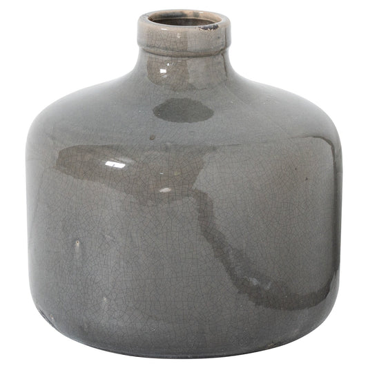 Garda Grey Glazed Chive Vase for Elegant Interiors - Darlington's Décor