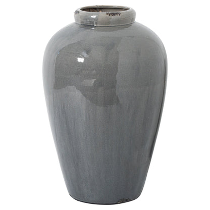 Garda Grey Glazed Tall Juniper Vase for Elegant Decor - Darlington's Décor