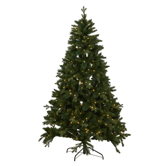 Green Forest Fir Pre - Lit 400L Led Christmas Tree Magic - Darlington's Décor