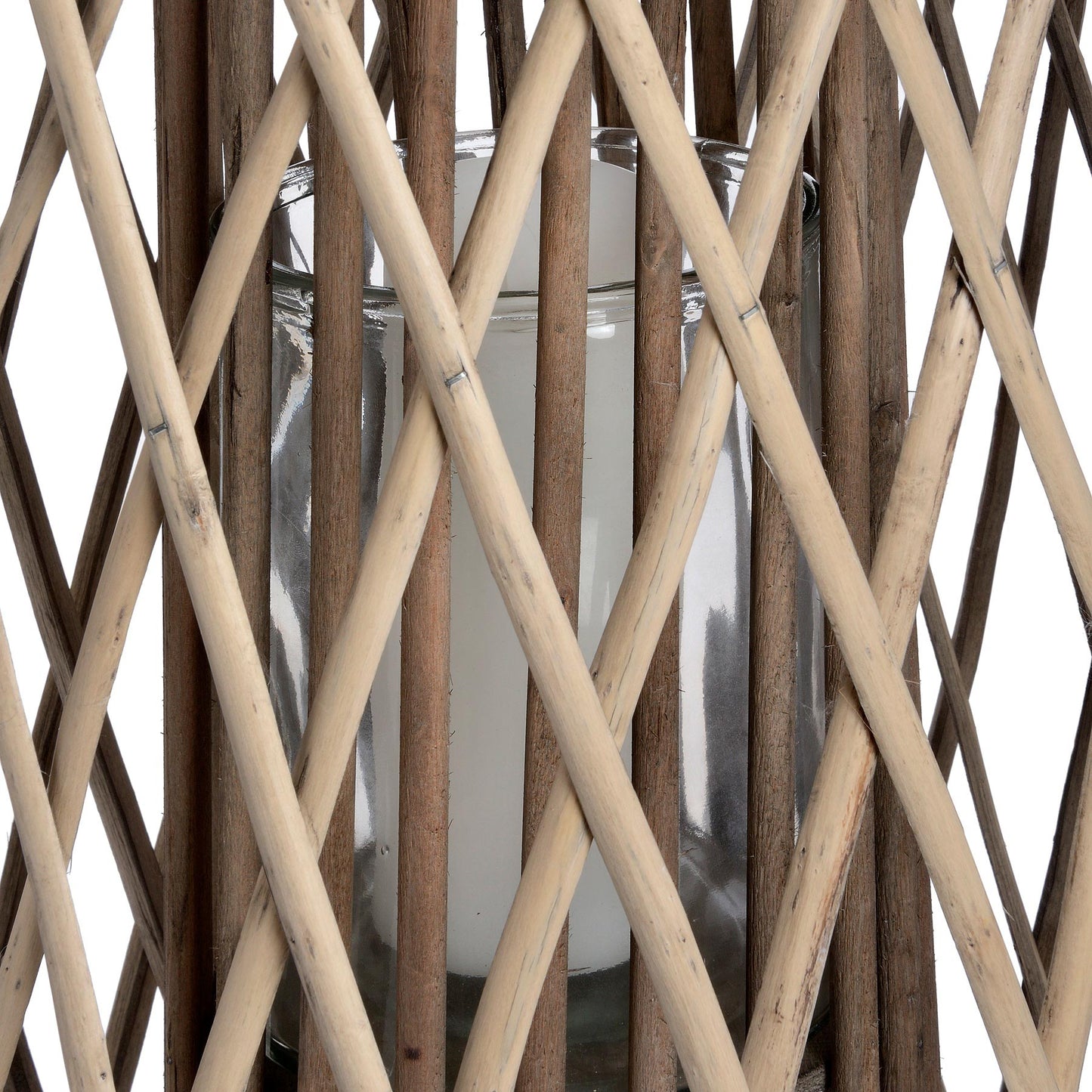 Huge Standing Wicker Lantern for Rustic Elegance - Darlington's Décor