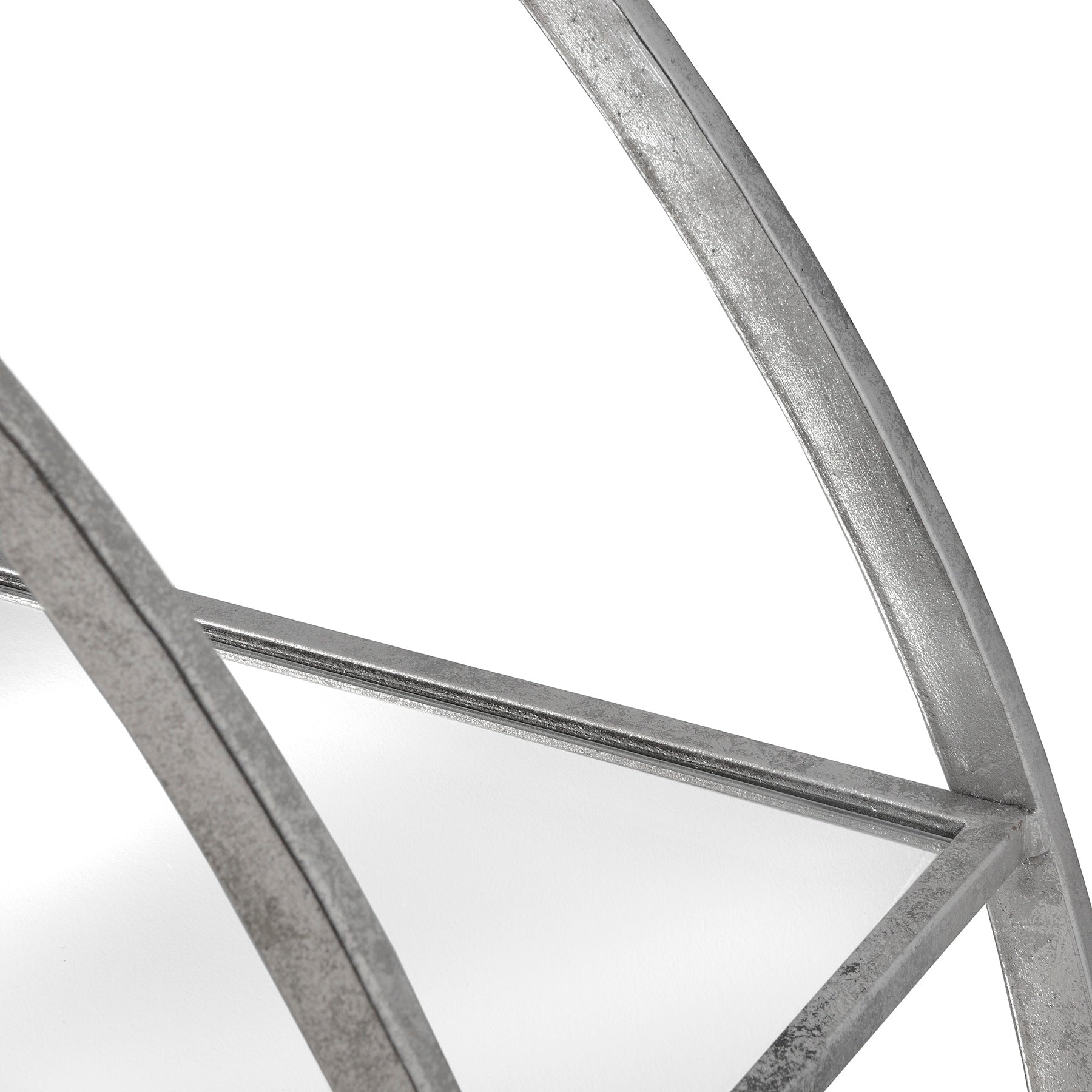 Elegant Large Circular Silver Wall Hanging Multi Shelf for Style - Darlington's Décor
