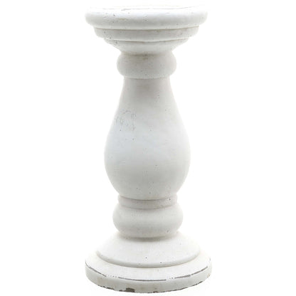 Large Matt White Ceramic Candle Holder for Modern Elegance - Darlington's Décor