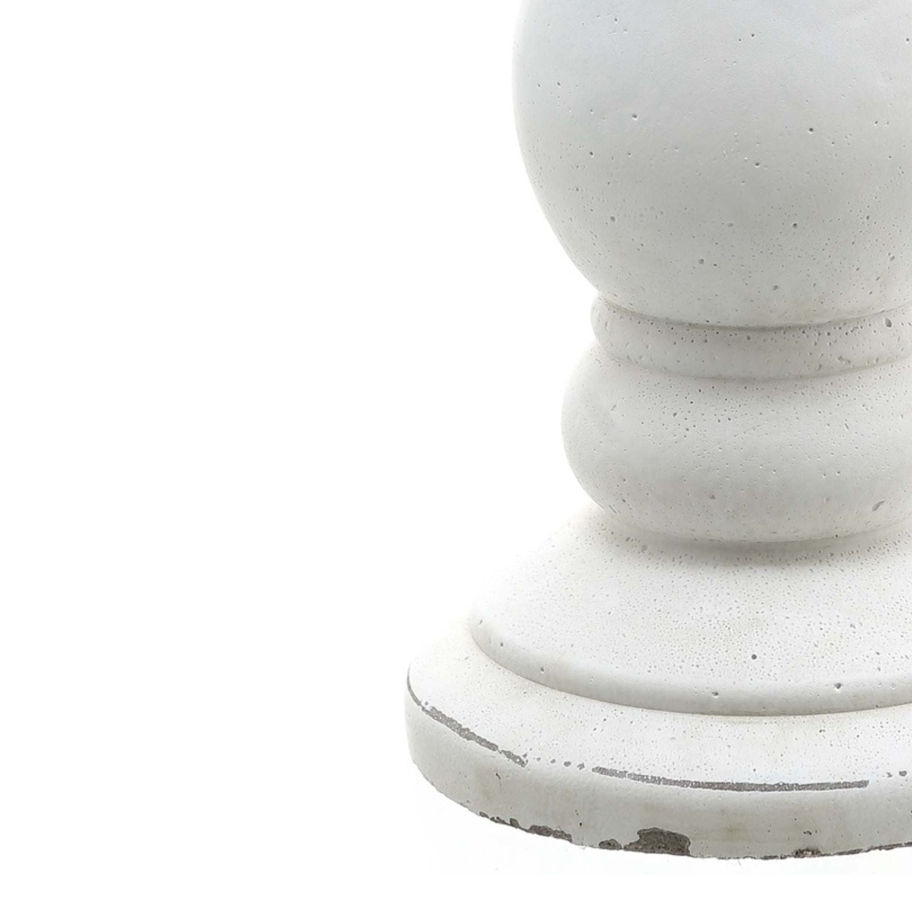 Large Matt White Ceramic Candle Holder for Modern Elegance - Darlington's Décor