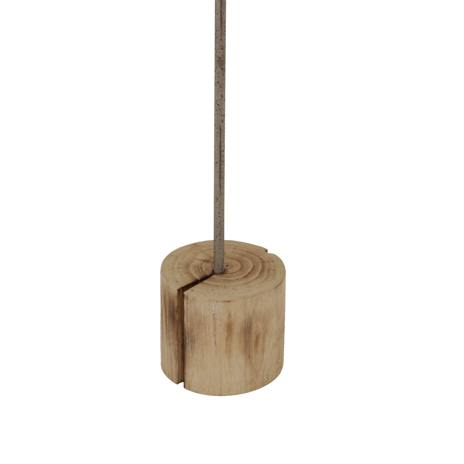 Large Natural Rustic Star On Wood Stand With Glass Votive Decor - Darlington's Décor