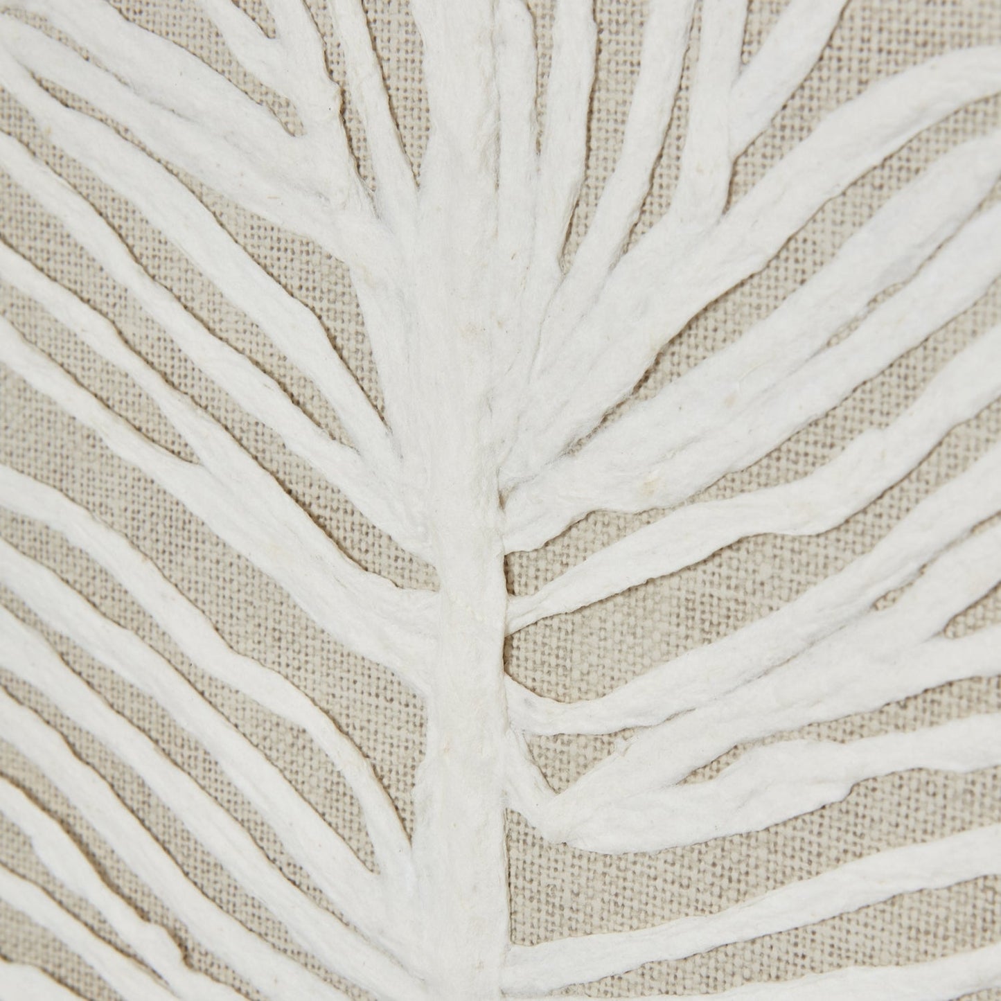 Large Plume White Feather Art In Elegant Beaded Frame - Darlington's Décor