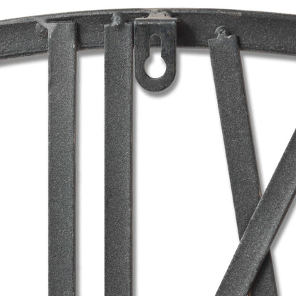 Large Silver Skeleton Wall Clock - Modern Elegance Unveiled - Darlington's Décor