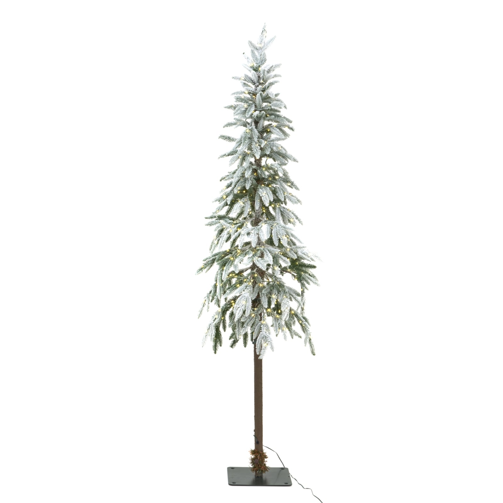 Large Snowy Woodland Pre - Lit 350 Led Christmas Tree Elegance - Darlington's Décor