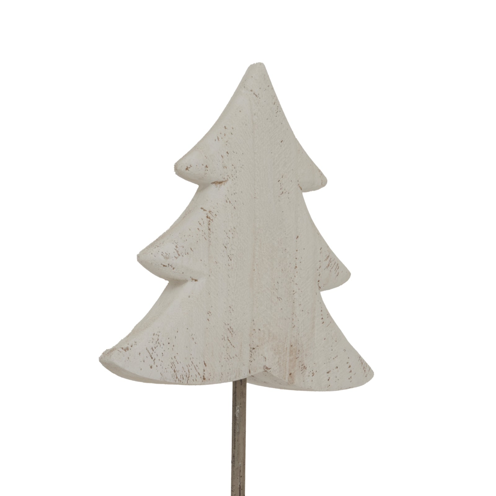 Large Whitewashed Rustic Tree On Stand for Homes - Darlington's Décor