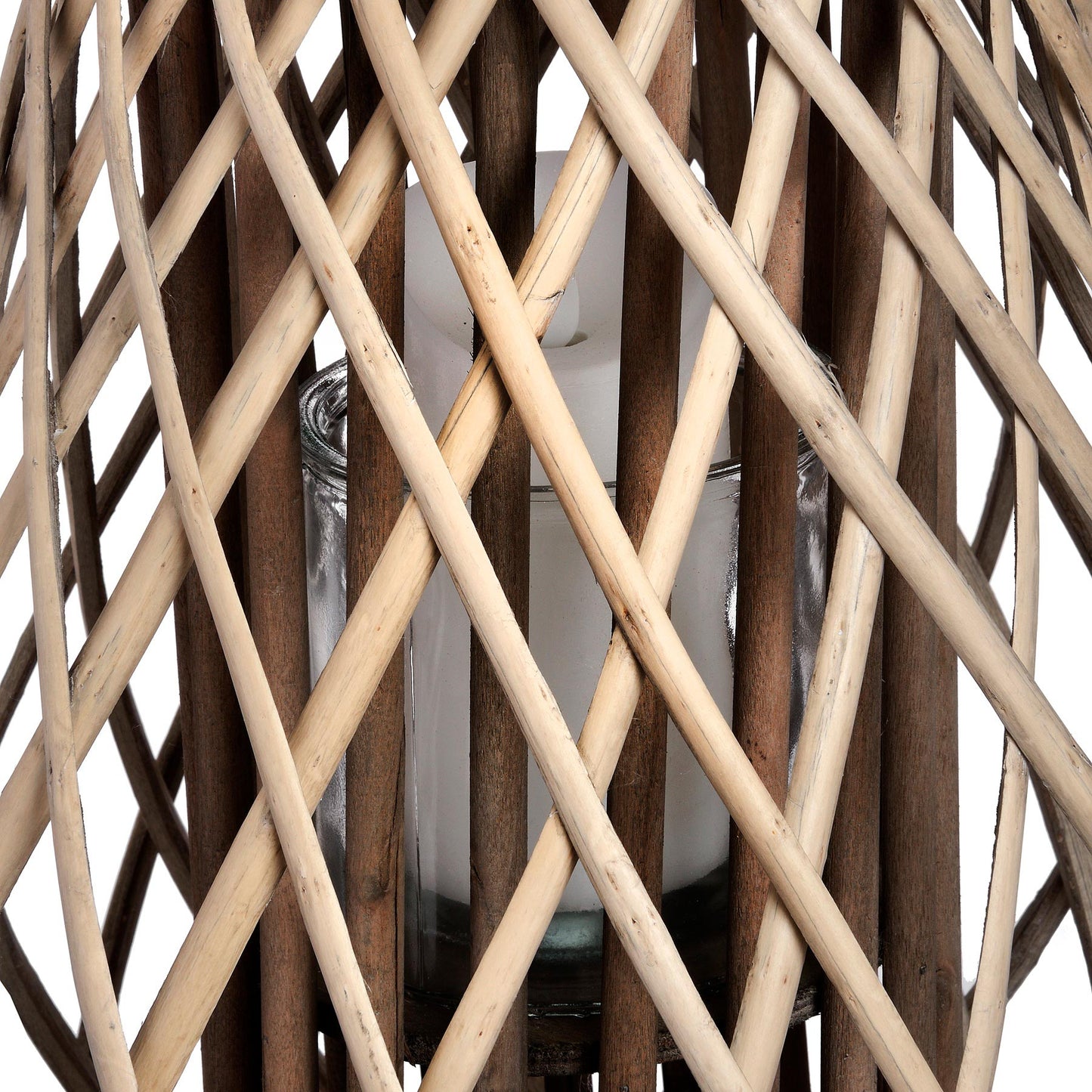 Large Wicker Bulbous Lantern for Enchanting Ambiance - Darlington's Décor