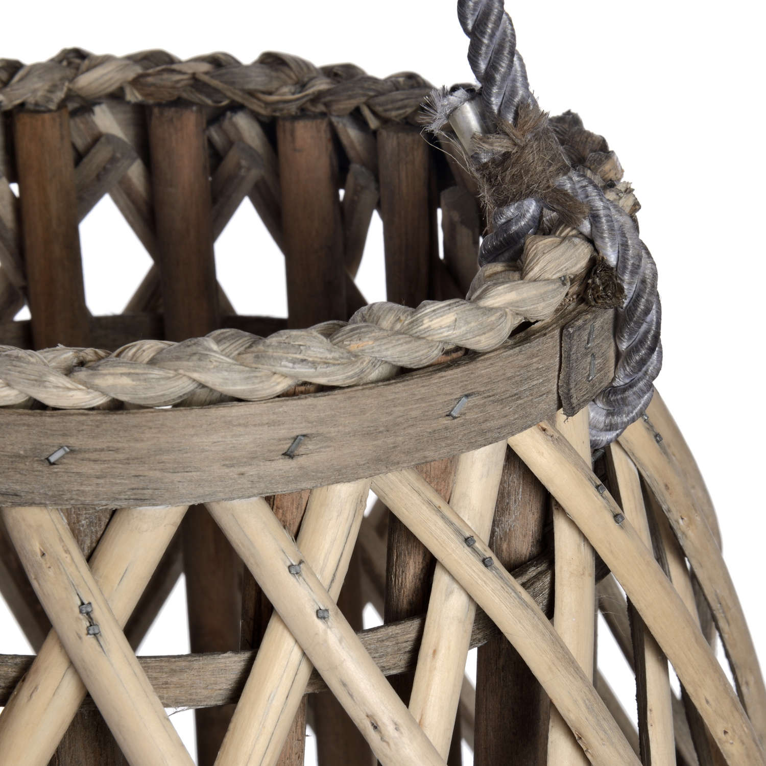 Large Wicker Bulbous Lantern for Enchanting Ambiance - Darlington's Décor