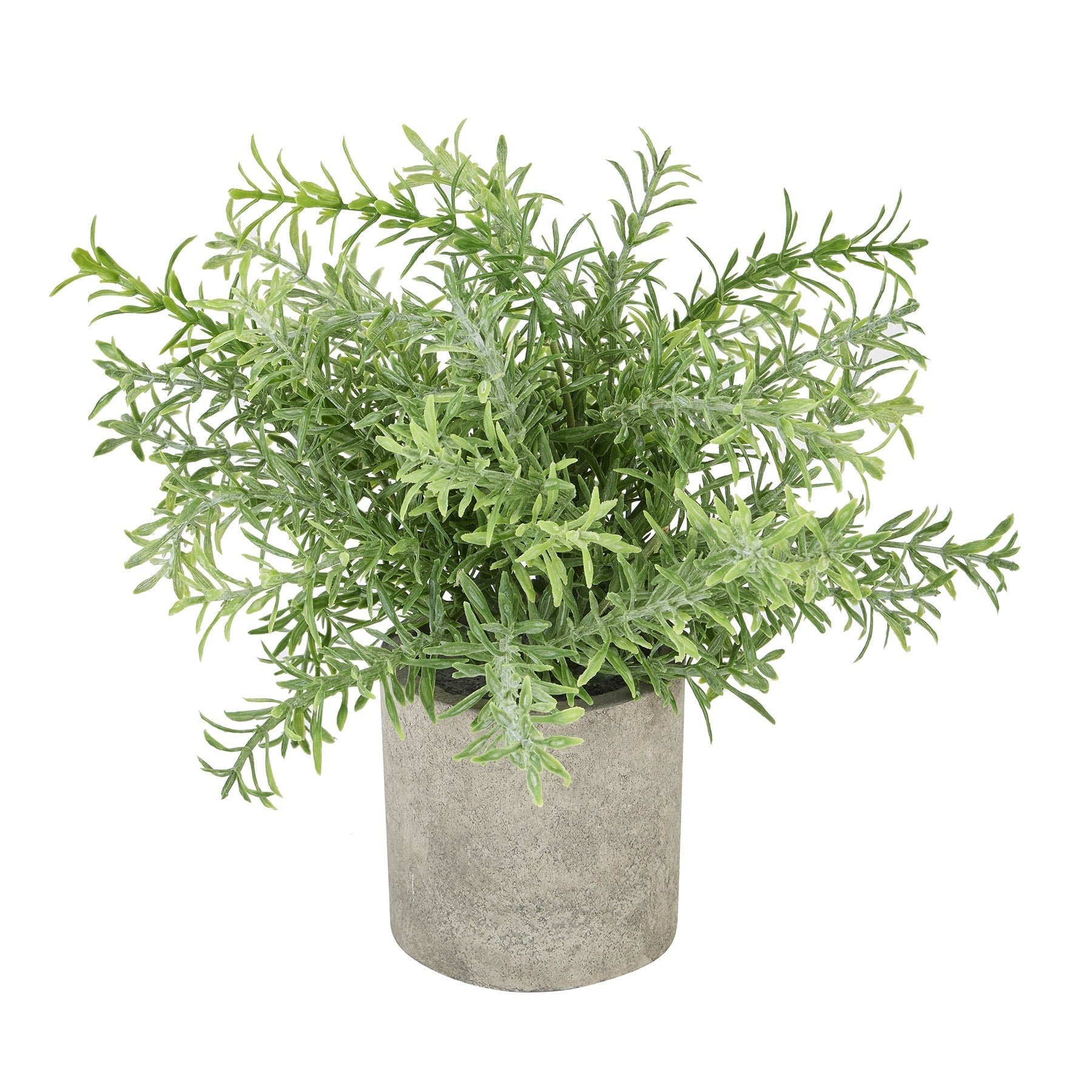 Lifelike Rosemary Plant In Stone Effect Pot - Darlington's Décor