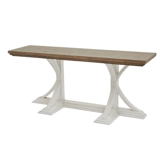 Captivating Luna Collection Console Table with Unique Planked Design - Darlington's Décor