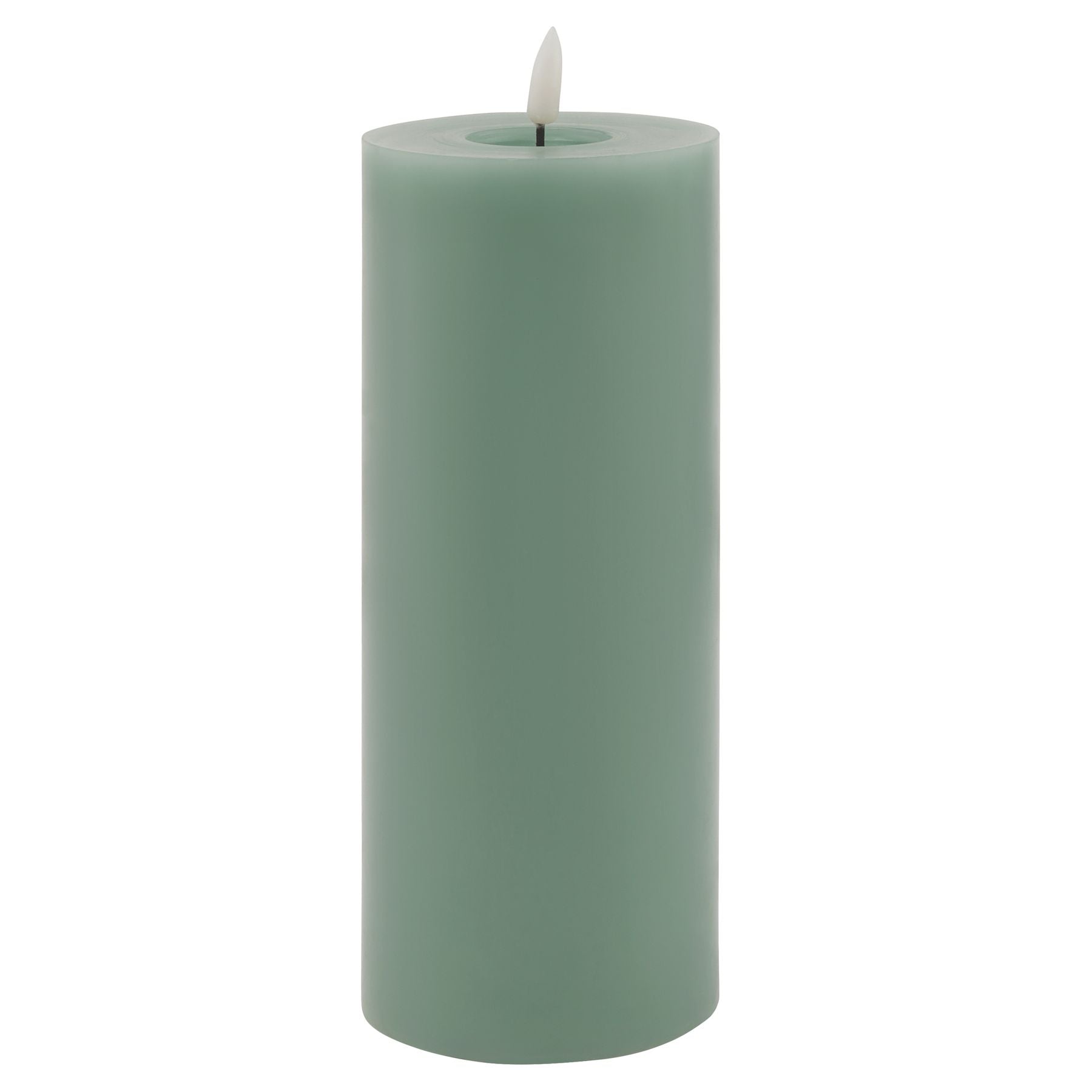 Luxe Collection Melt Effect 3.5x9 Sage LED Wax Candle - Darlington's Décor