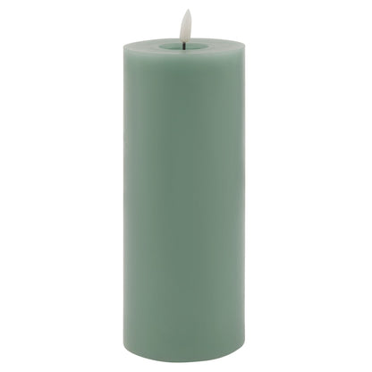 Luxe Collection Melt Effect 3.5x9 Sage LED Wax Candle - Darlington's Décor